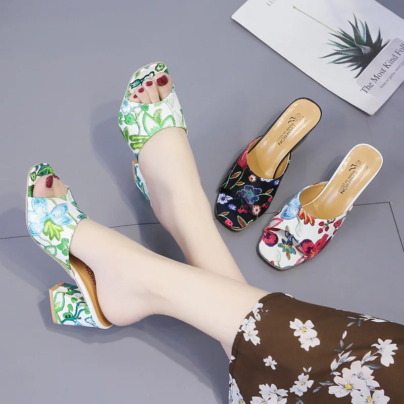 VEIGGARA | Sandales d'été pour femmes, talons hauts décontractés