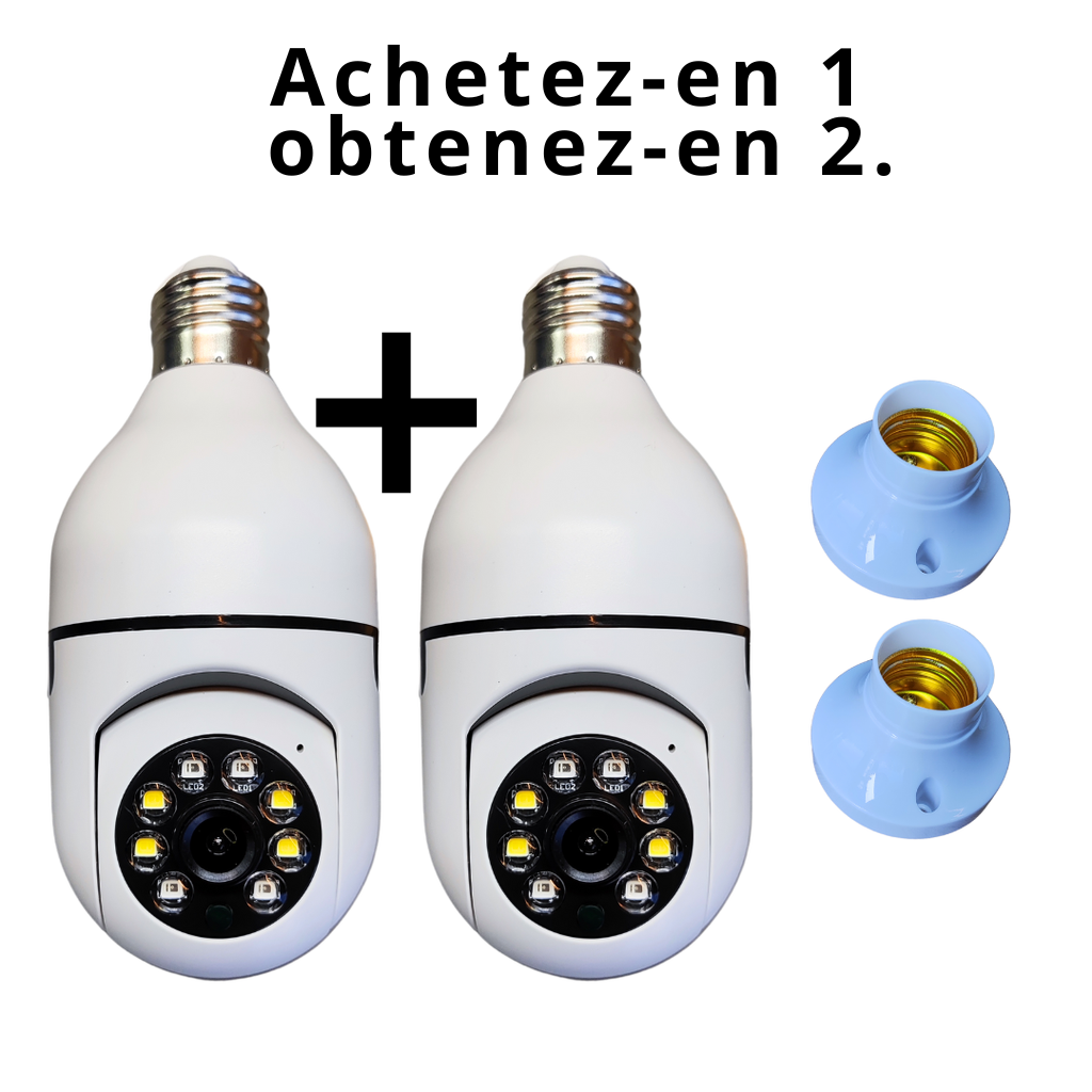 Caméra rotative à 360° - Achetez-en 1, recevez-en 2.